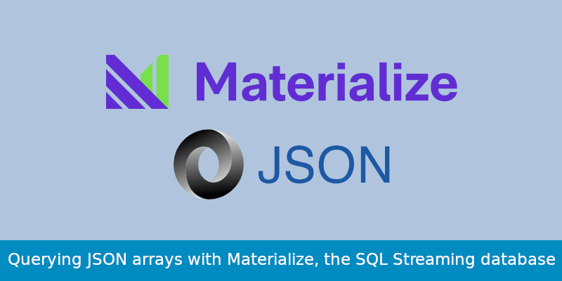 materialize banner json arrays