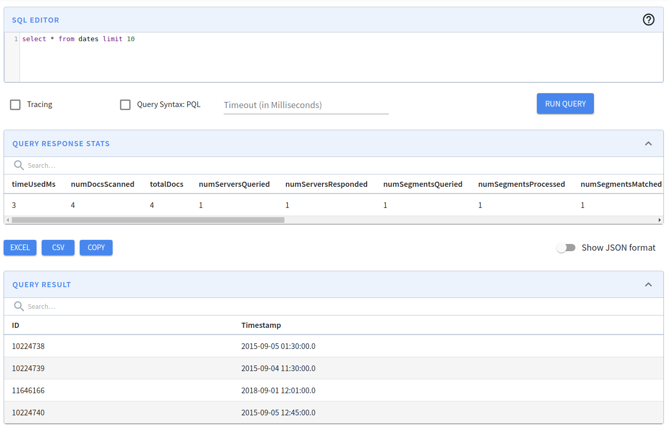 Apache Pinot Convert DateTime string to Timestamp